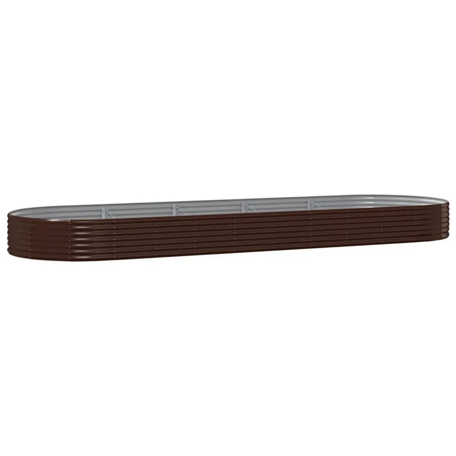 Furnicato Hochbeet Verzinkter Stahl 450x140x36 Cm Braun