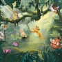 Komar Vliesfototapete: Lion King Hakuna Matata mit Simba, Pumbaa und Timon im Dschungel.