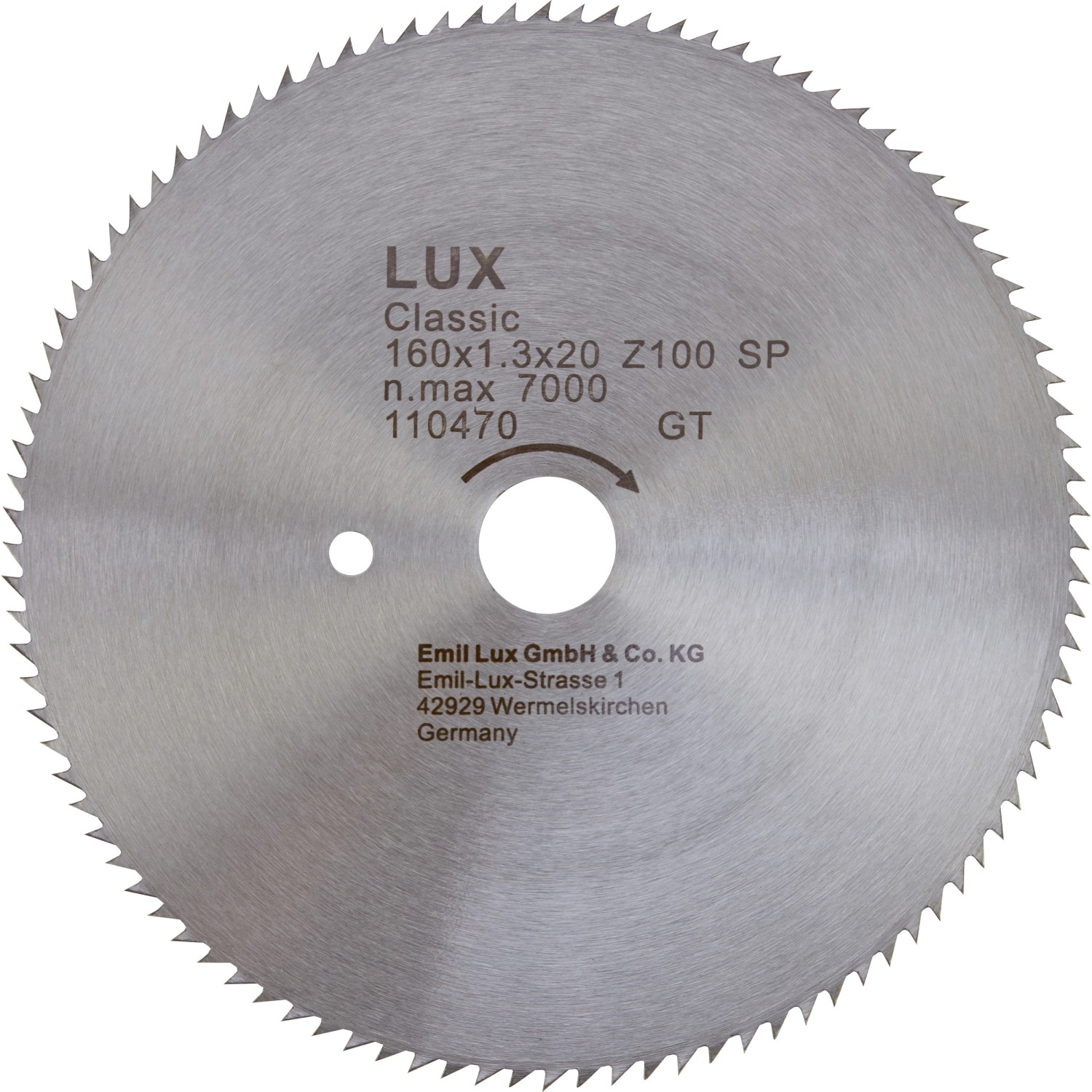 LUX CV-Kreissägeblatt 160 mm x 20 mm 64 Z