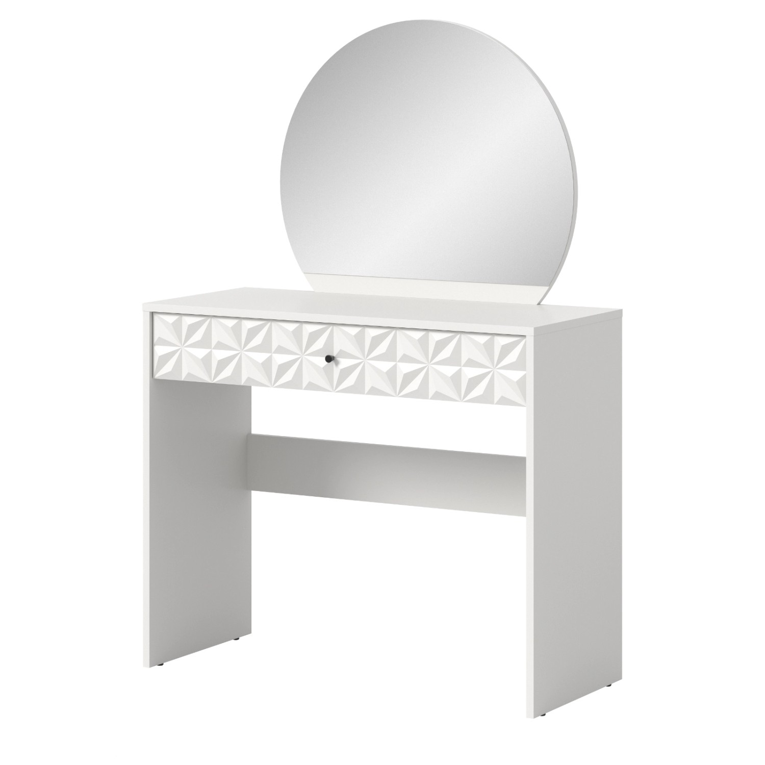 Inn.Furn Schminktisch in Weiß Hochglanz 90 cm Relief günstig online kaufen