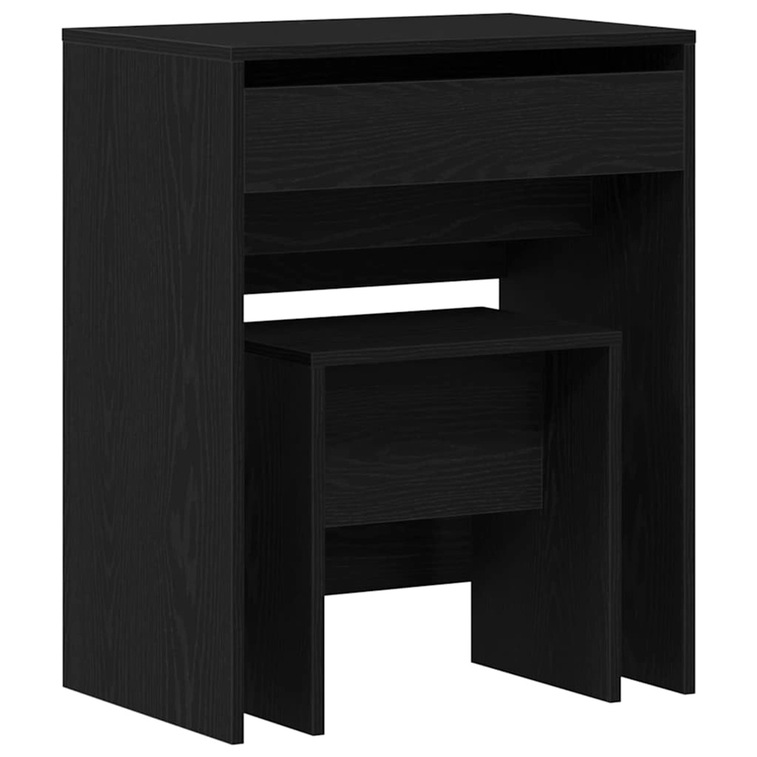 vidaXL Schminktisch Schwarz Eichen-Optik 60 x 40 x 75 cm Holzwerkstoff 8688 günstig online kaufen