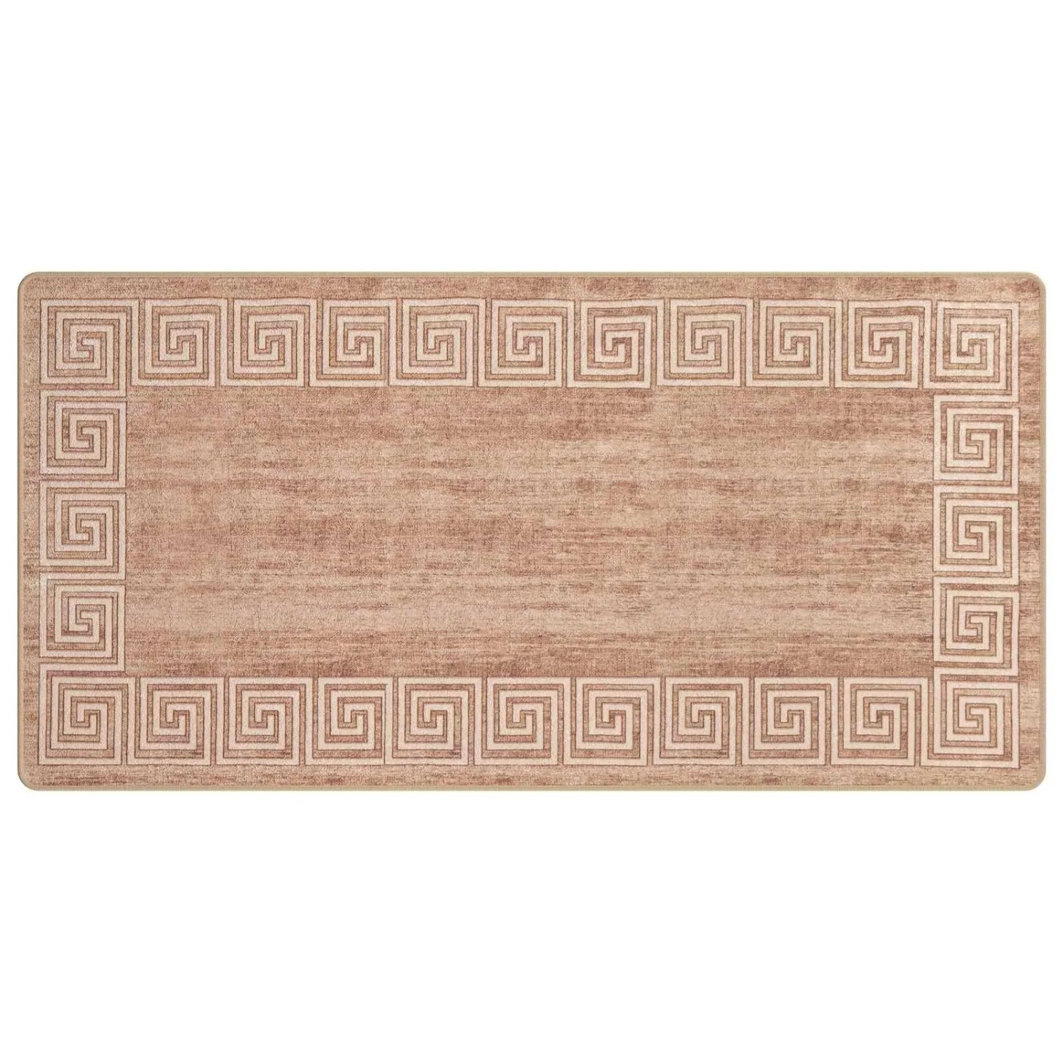vidaXL Teppichläufer MARSA Weiß 100 x 200 cm Polyester und PVC 42023316