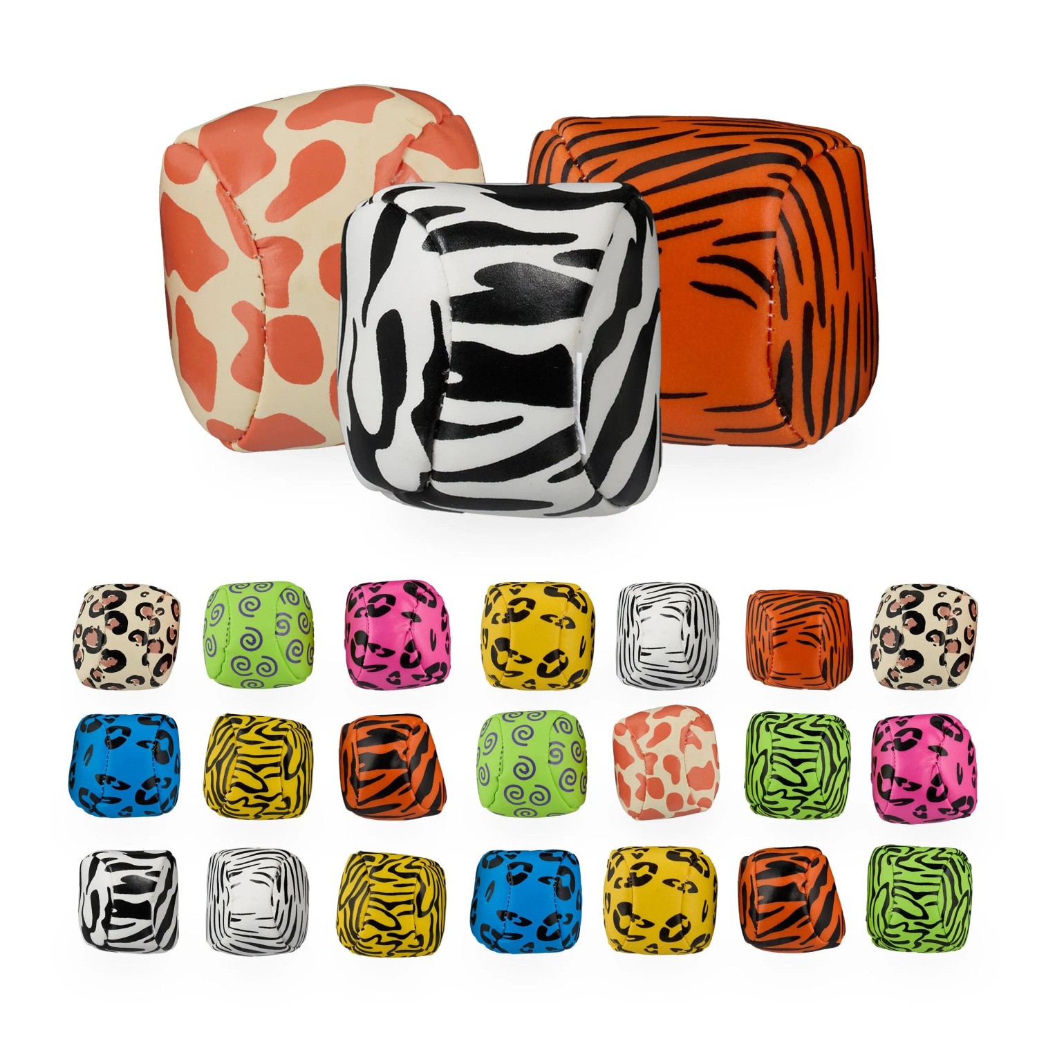 Relaxdays Jonglierbälle Kunststoff Bunt 24er Set ø 5 cm 40 g