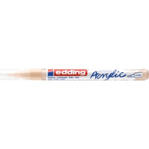 Edding 5300 Acrylmarker fein, Warmbeige. Acrylstift für Leinwand, Papier und Holz.