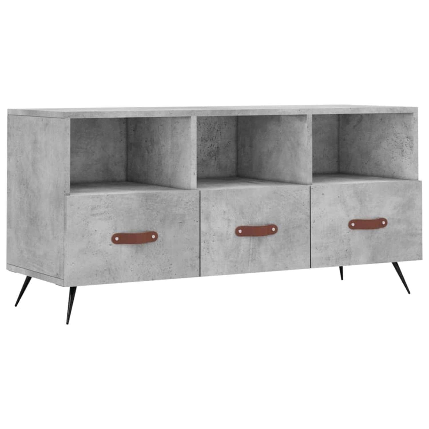 VidaXL TV-Schrank Betongrau 102x36x50 cm Holzwerkstoff  Modell 8 günstig online kaufen