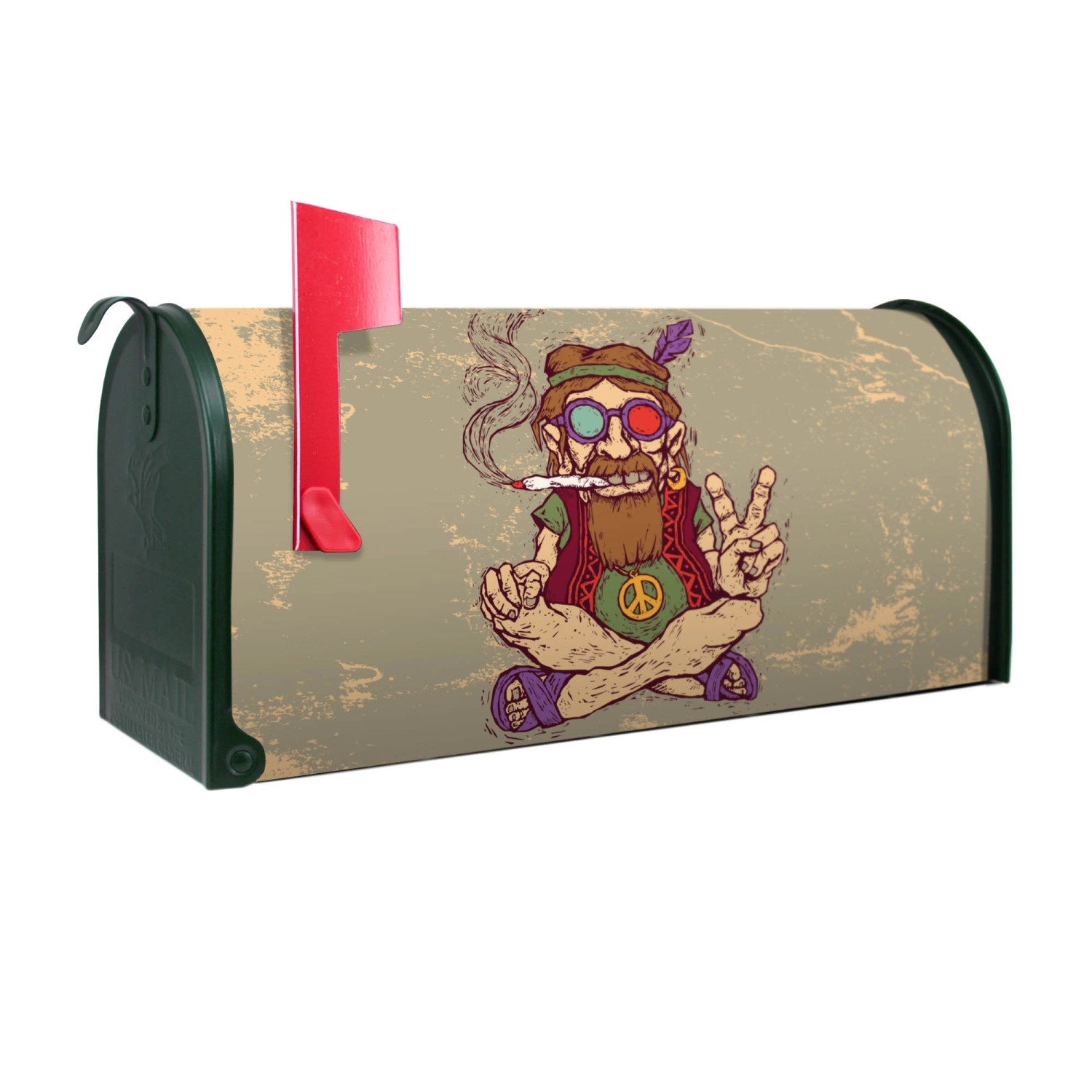 Banjado Amerikanischer Briefkasten Grün 48x22x16cm US Mailbox Letterbox Pos günstig online kaufen