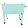 Axi Kühlwagen Retro Mint, 76 Liter, mit Rollen und Deckel. Ideal für Partys und zum Kühlen von Getränken.