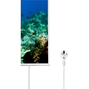 Könighaus Infrarotheizung mit Unterwasser-Motiv (Schildkröte), 50x90 cm, 450W.