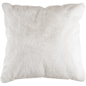 Lalee Kissen Heaven Ivory, 48x48 cm, Kunstfell-Dekokissen für gemütliche Atmosphäre.