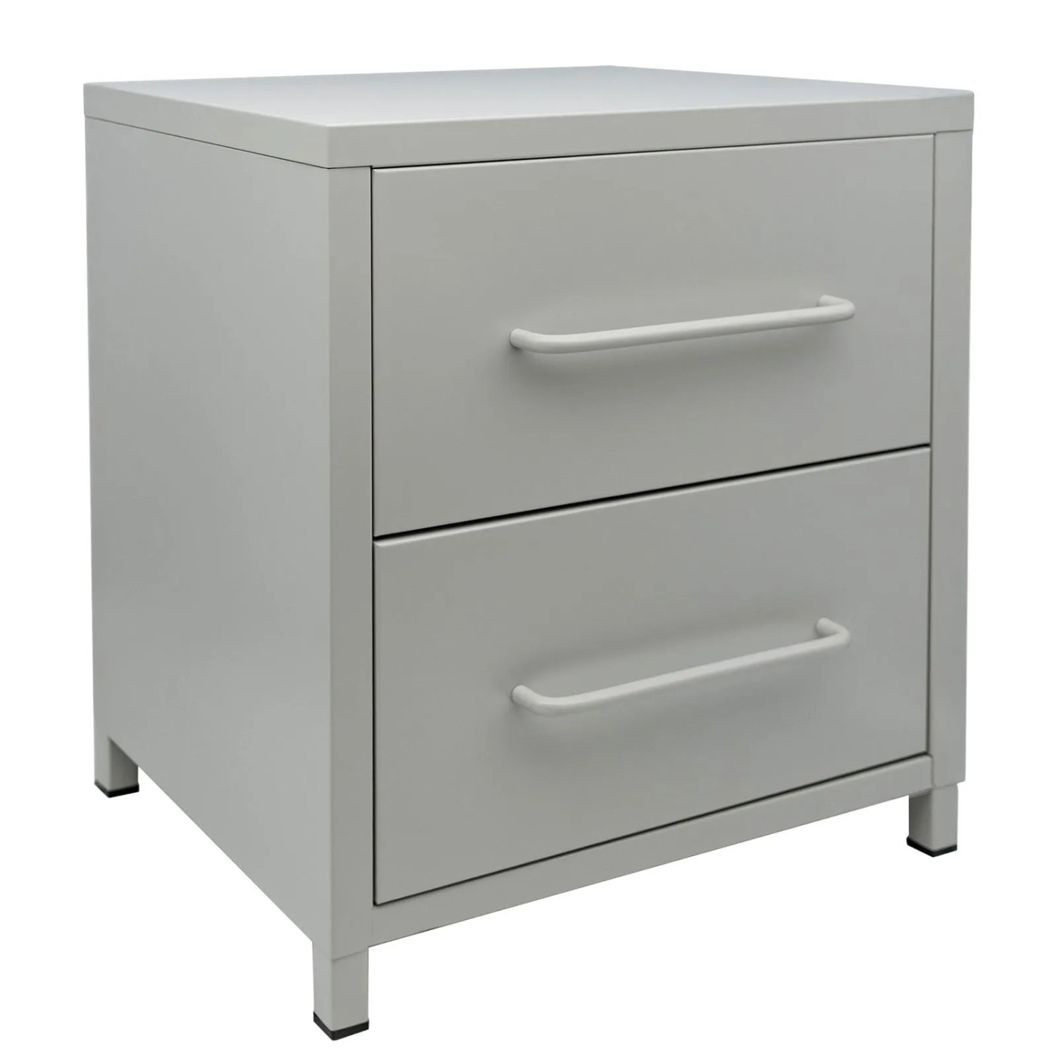 osoltus Metall Schrank Schublade Nachttisch Nachtschrank 40 X 30 X 46 Cm Grau
