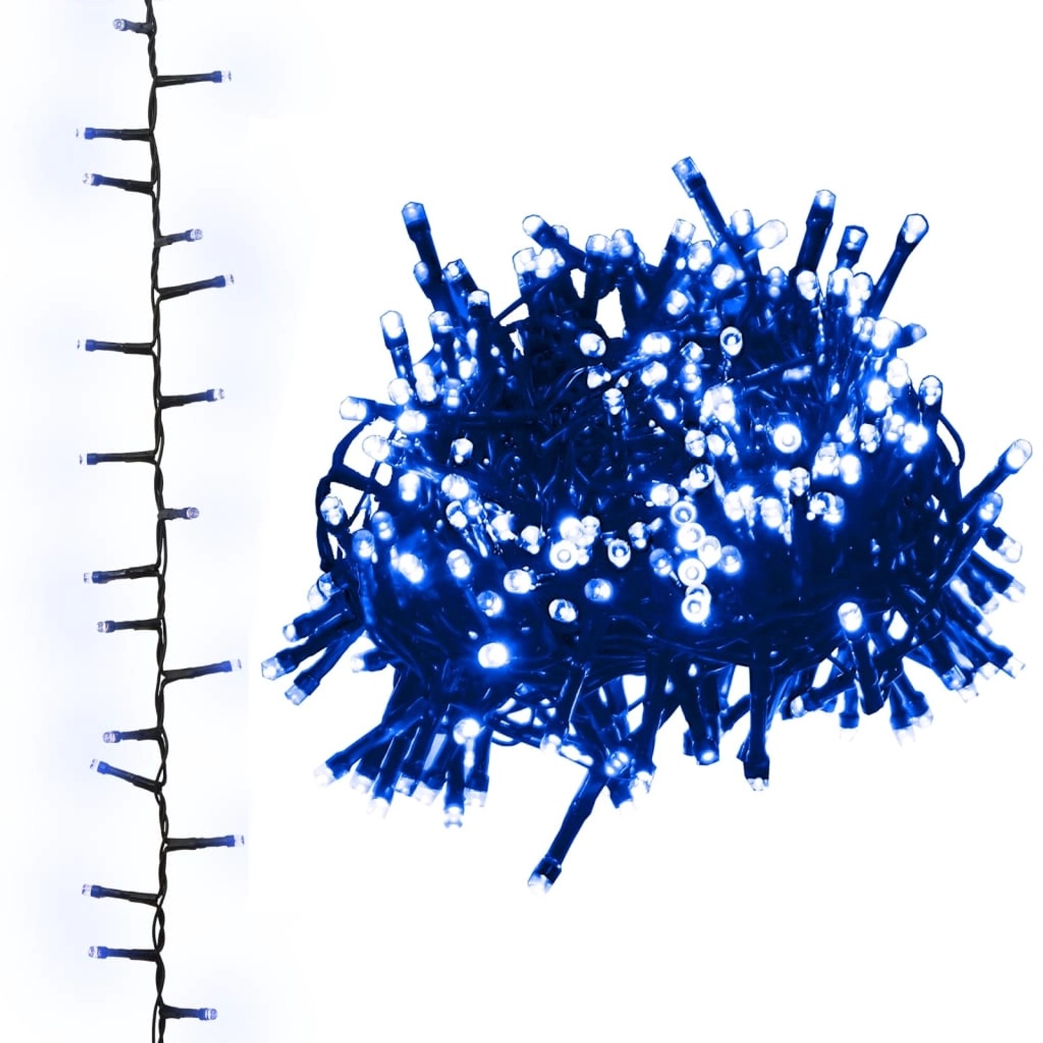 vidaXL LED-Lichterkette mit 3000 LEDs Blau 65 m PVC 343271