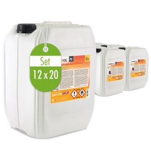 Set: 6 Kanister Flambiol Bioethanol 96,6% Premium, je 20l für Ethanolkamin.