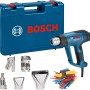 Bosch Professional Heißluftgebläse GHG 23-66 im Koffer mit Düsen und Zubehör.