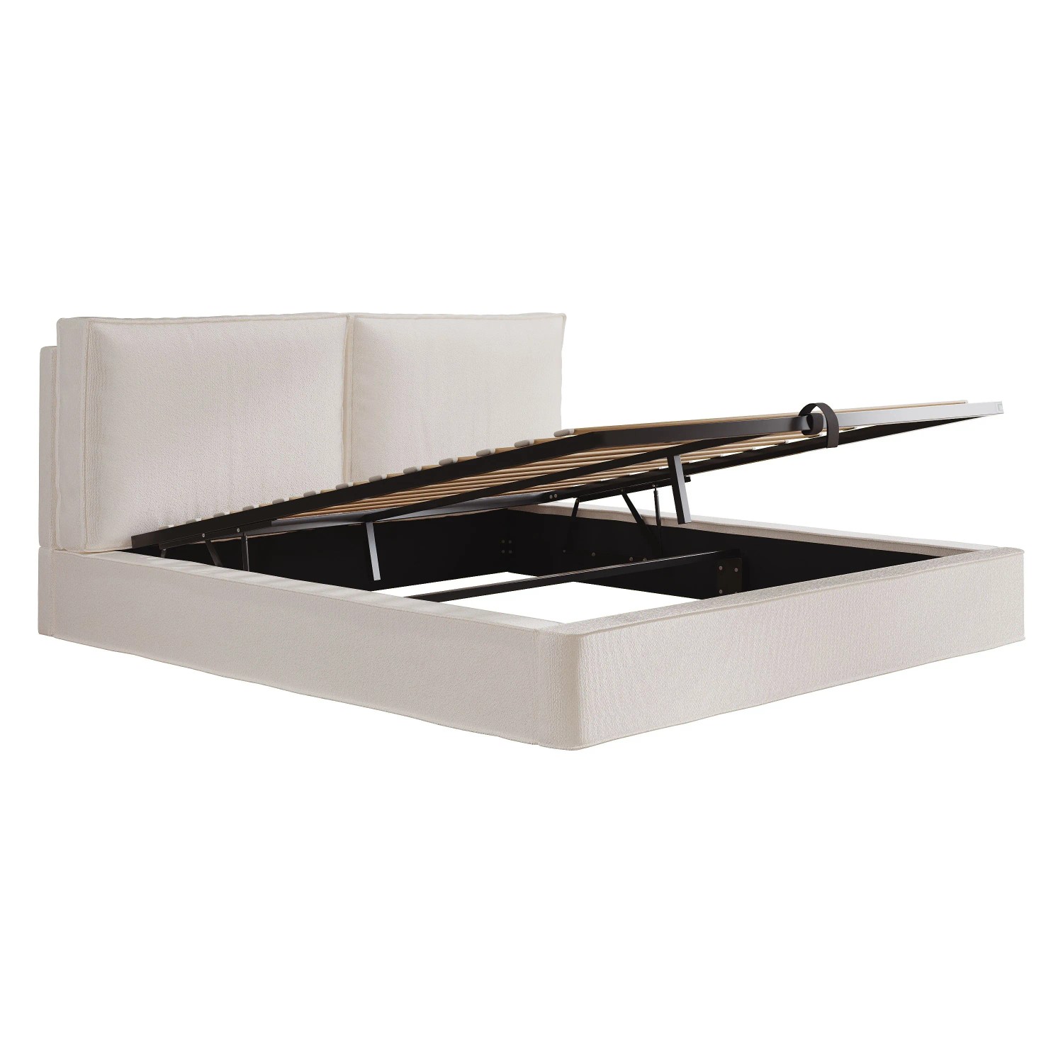 okwish Polsterbett 180×200 mit Bettkasten Funktionsbett ohne Matratze