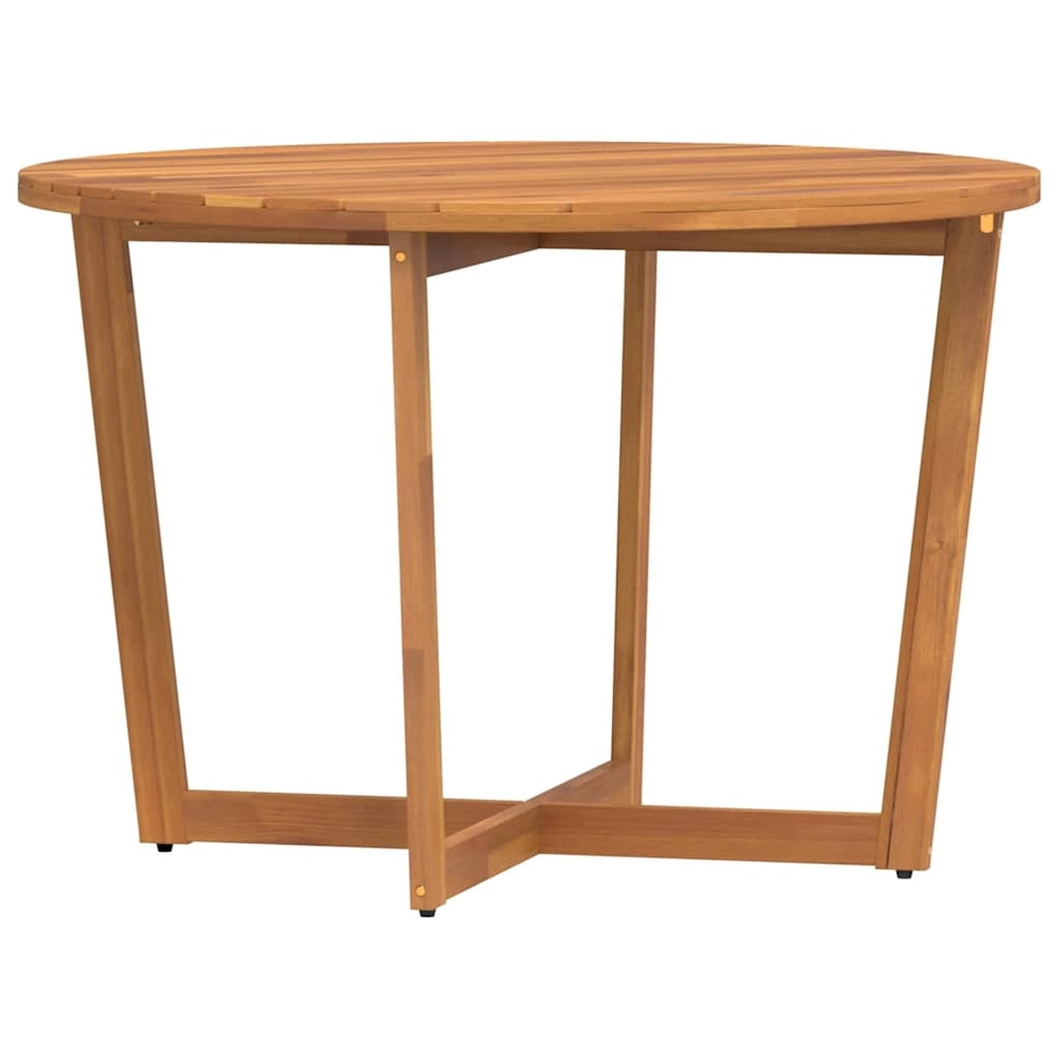 vidaXL Garten-Esstisch Rund Ø110x75 cm Massivholz Akazie 4108135 günstig online kaufen