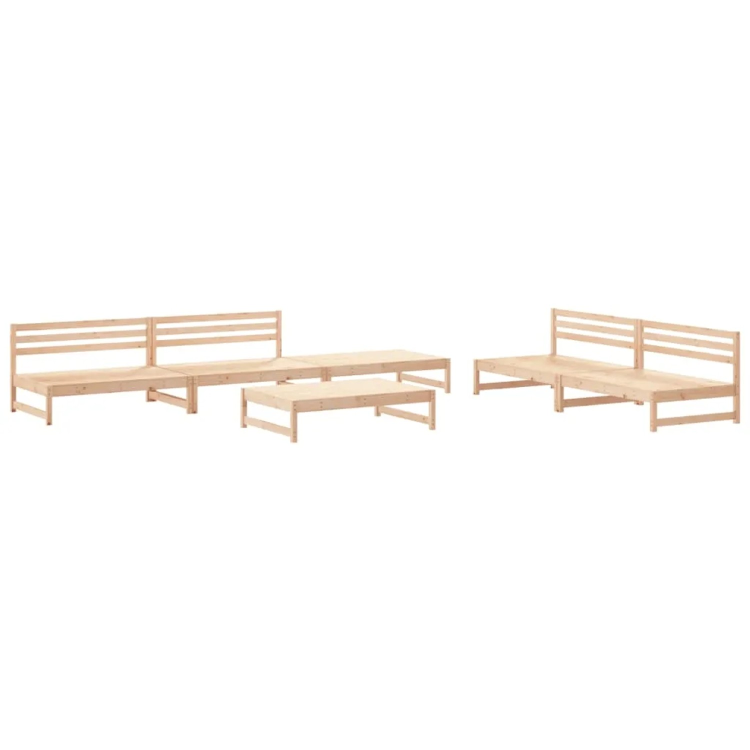 vidaXL 6-Tlg Garten-Lounge-Set Massivholz Kiefer 3186613 günstig online kaufen