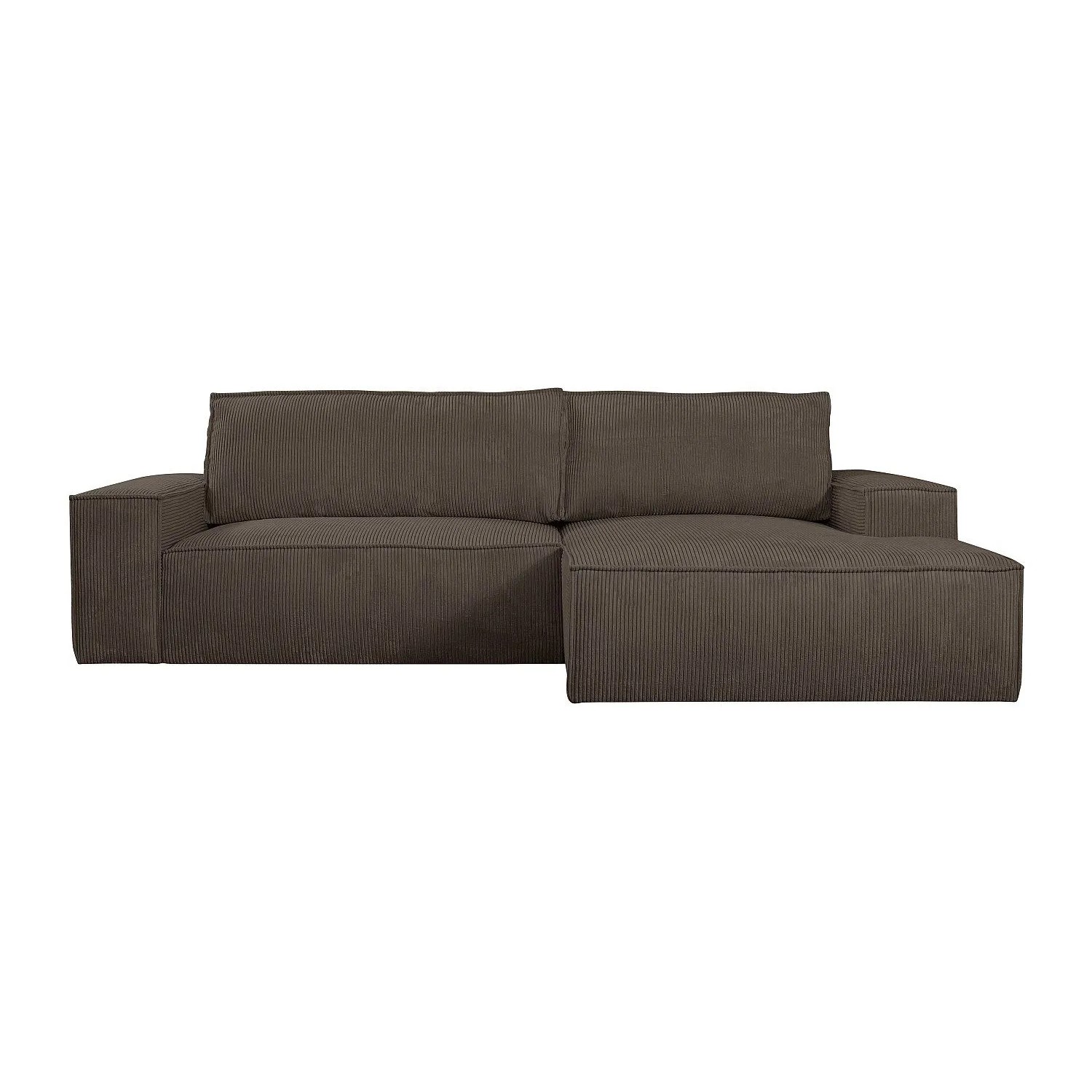 Vente-unique Schlafsofa Amelia Braun 267 cm