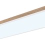 Rechteckige LED-Deckenleuchte Doro in Holzfarben/Weiß (120x30 cm).