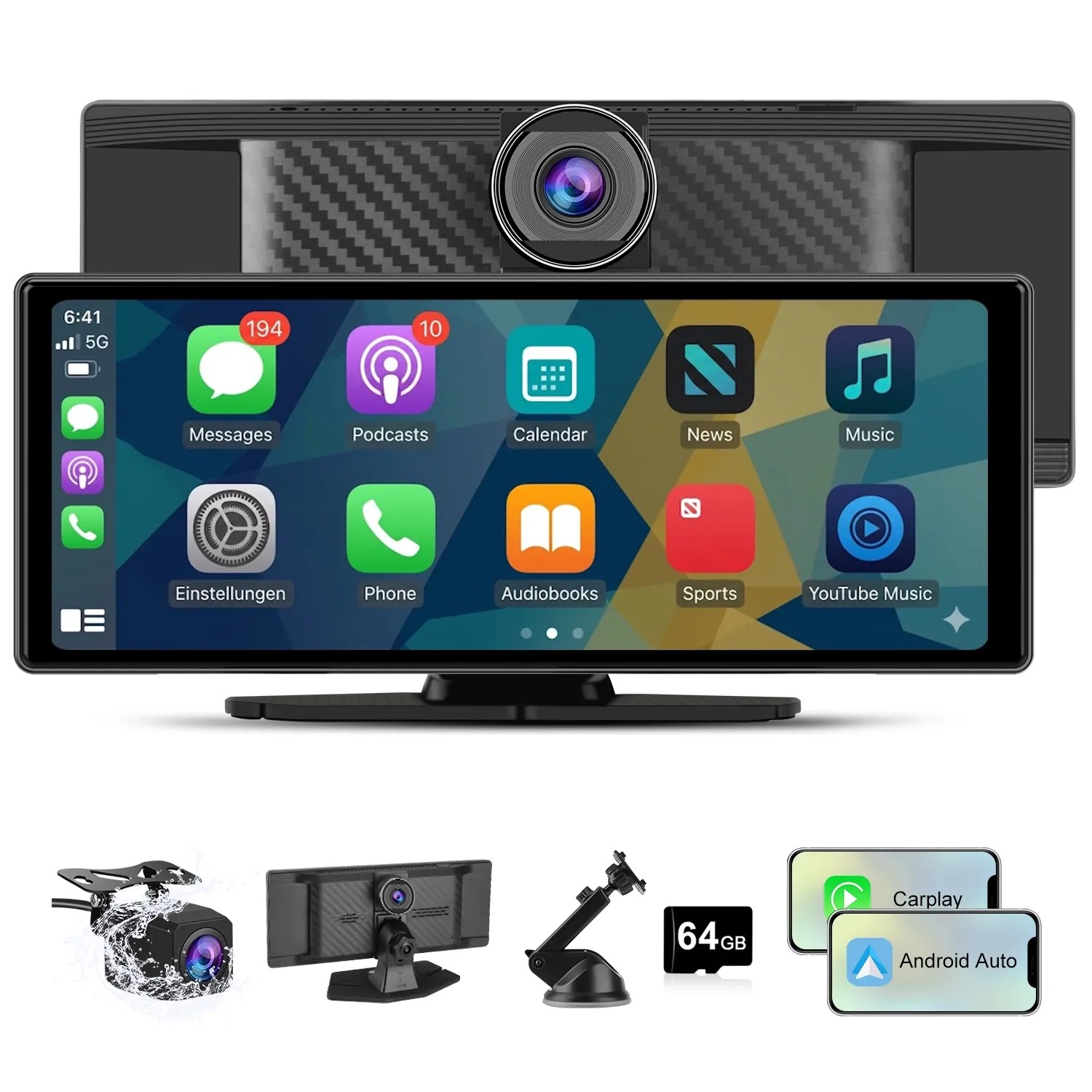 Image of Junsun Carplay Display 10 Zoll