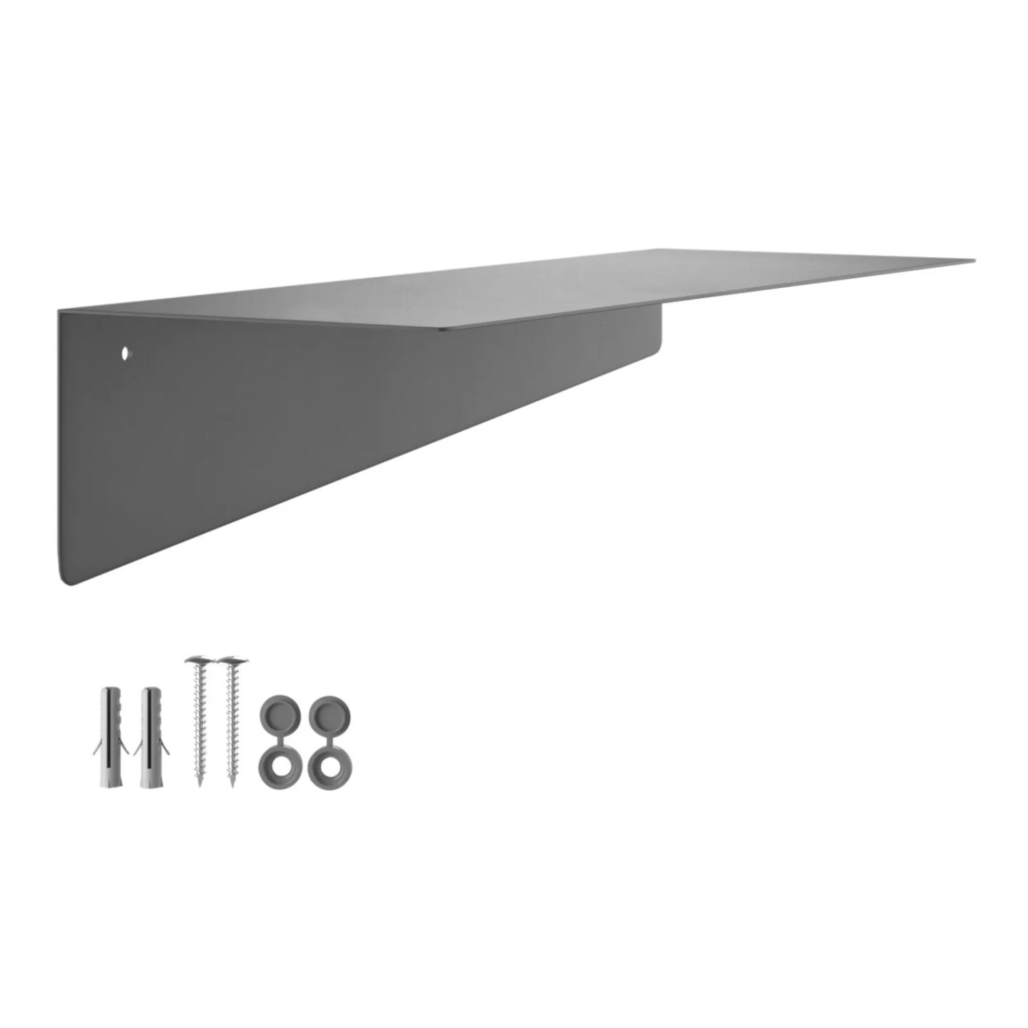 SOTECH Design Wandregal HOVER-VII 350 x 130 x 80 mm Anthrazit für Wandmontage