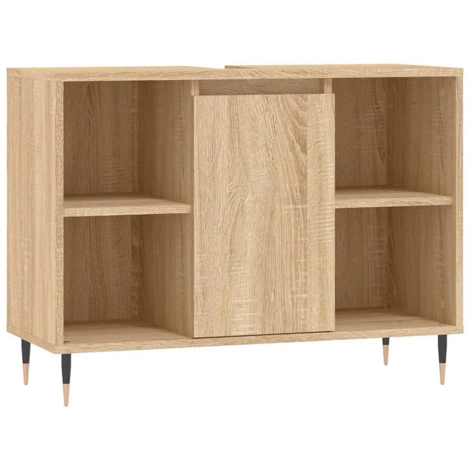 vidaXL Badschrank Sonoma-Eiche 80x33x60 cm Holzwerkstoff 831623