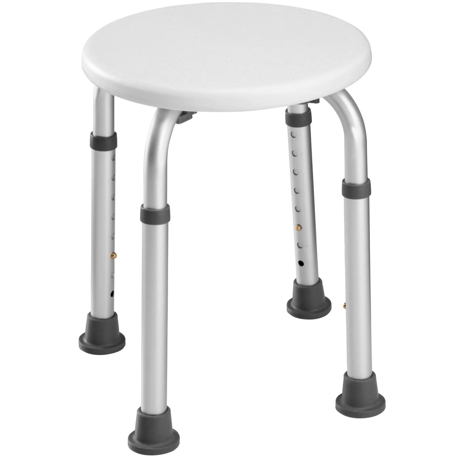 Tectake Aluminium Duschhocker Mit Teleskopbeinen Strukturierte Oberfläche 31 X 31 X 54 Cm Weiß