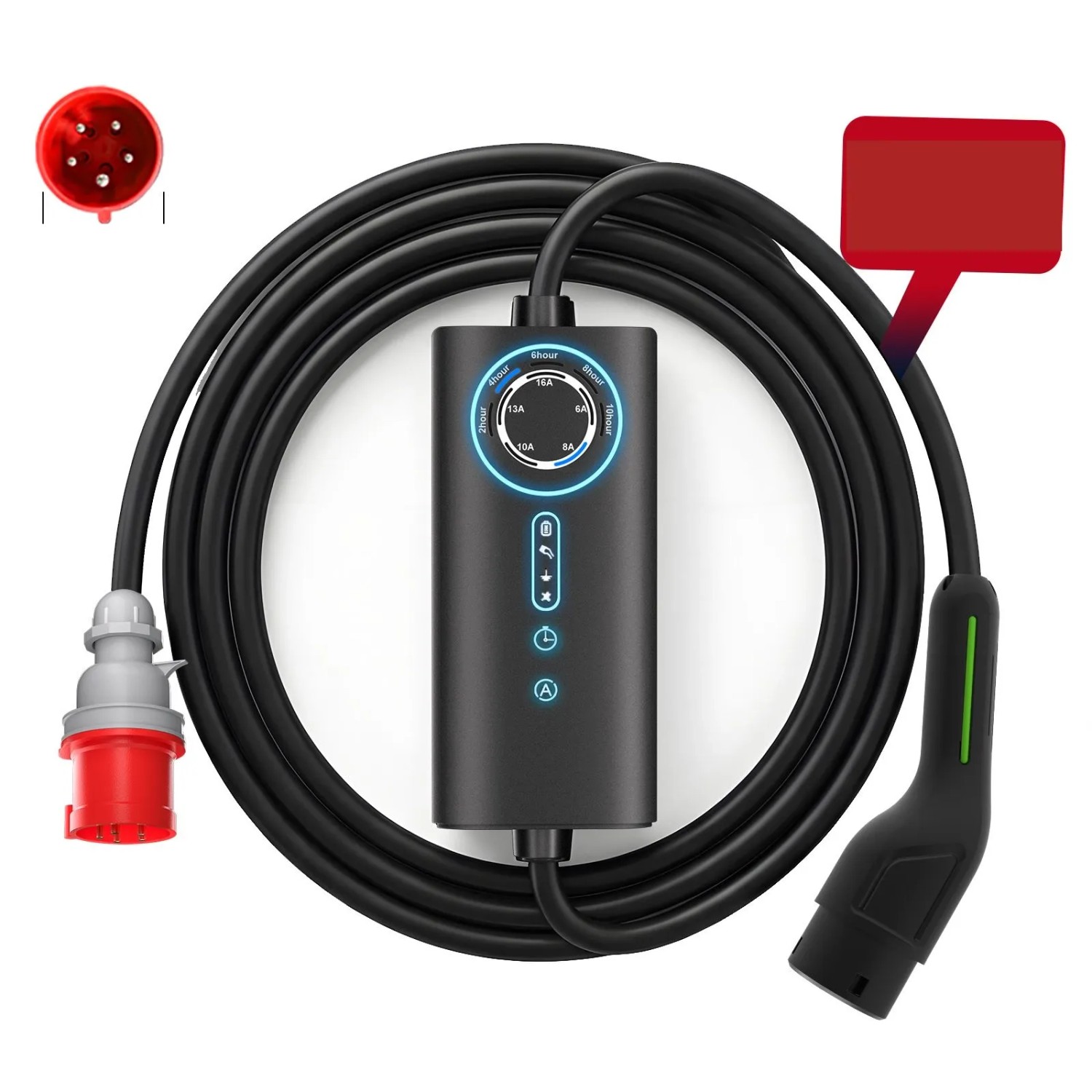 Junsun EV Ladegerät 11kw 8m Cable Type 2 3-phasig 6-16A
