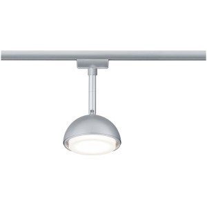 Paulmann LED-Spot Hemi, chrom matt, für URail Schienensysteme. Warmweißes Licht.