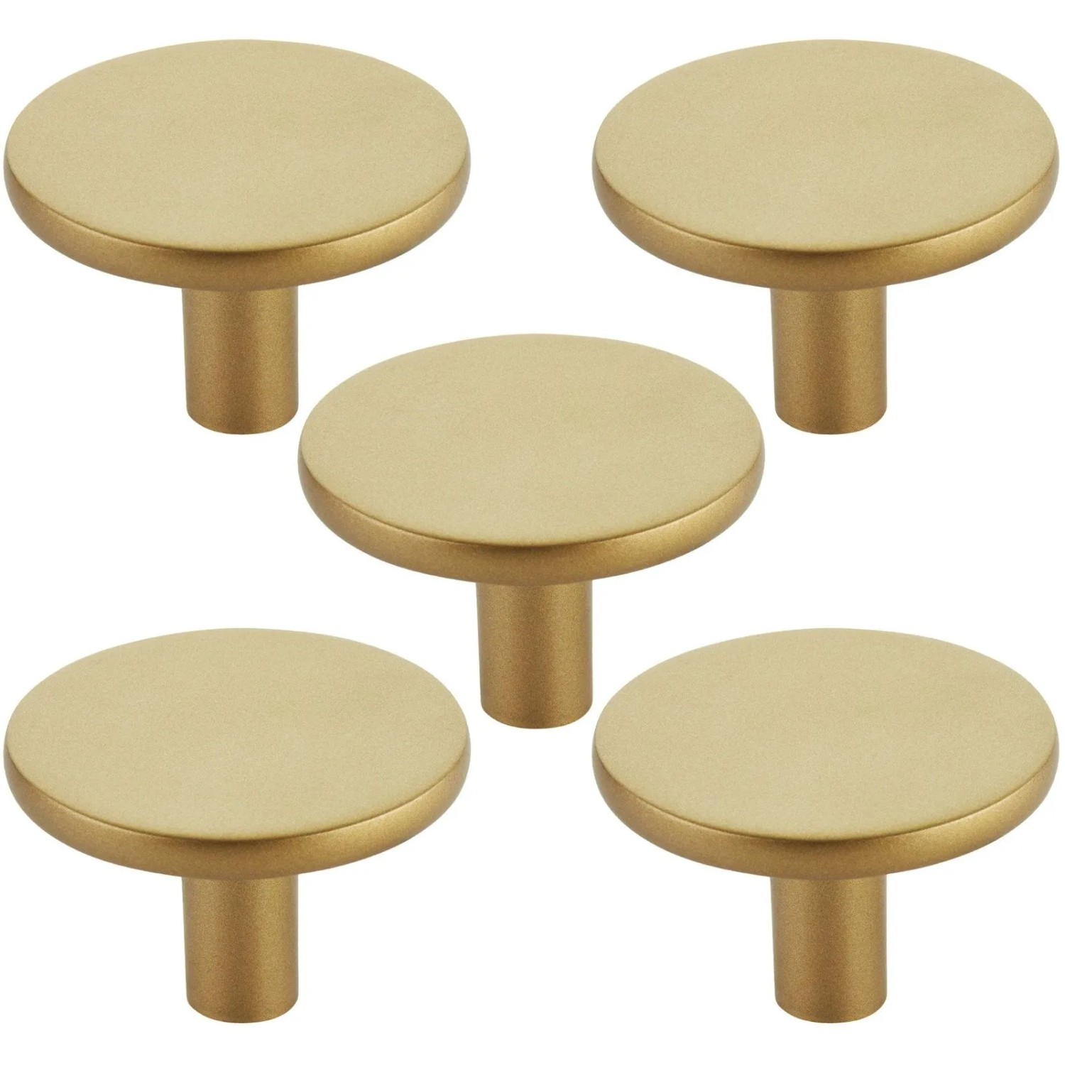 SOTECH 5x Möbelknopf SW169 Ø40 mm Goldoptik