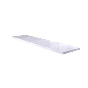 Weiße Compo Fensterbank, 40 cm breit, Zuschnitt im OBI Markt möglich.