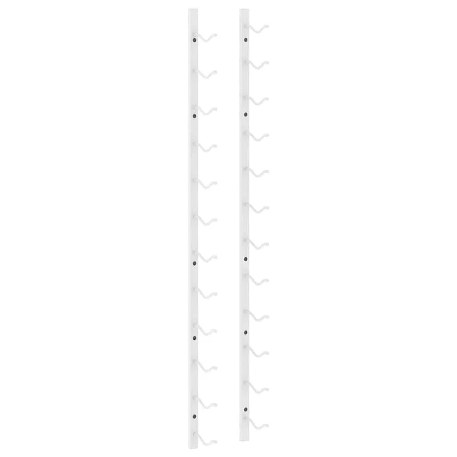vidaXL Wand-Weinregal für 12 Flaschen Weiß Eisen 340879