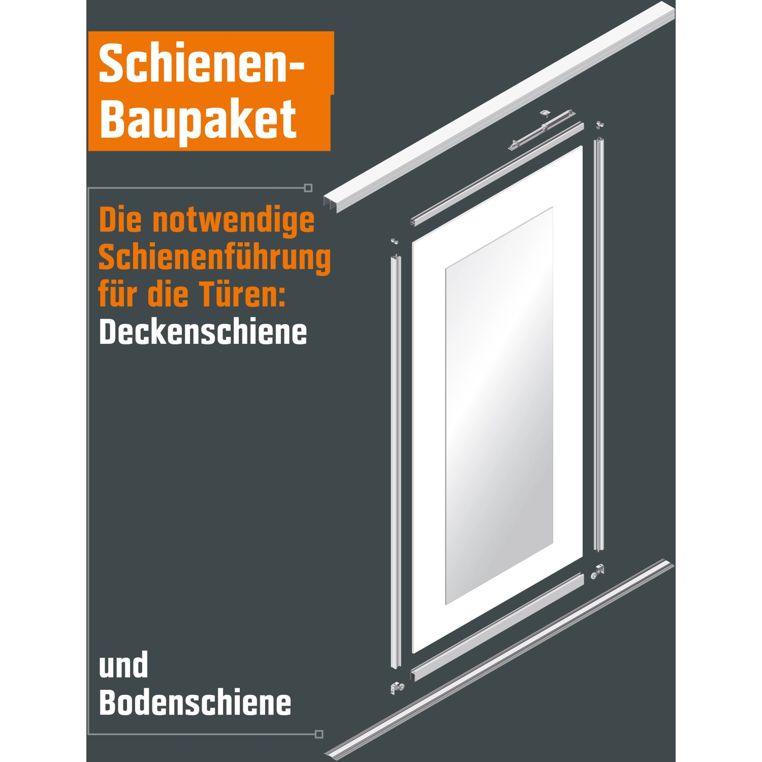 Schiebetür-Baupaket Profil Silber Dekor Eiche Geplankt 1022 mm x 2600 mm  kaufen bei OBI