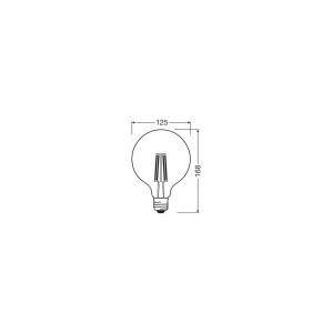 Osram LED-Leuchtmittel E27 Globeform 5,9 W 806 lm Klar 16,8 cm x 12,5 cm