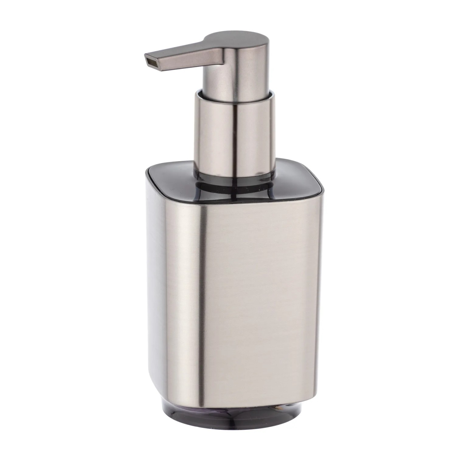 Wenko Seifenspender Auron 0,3 l Kunststoff 7 x 16,5 x 8 cm Silber