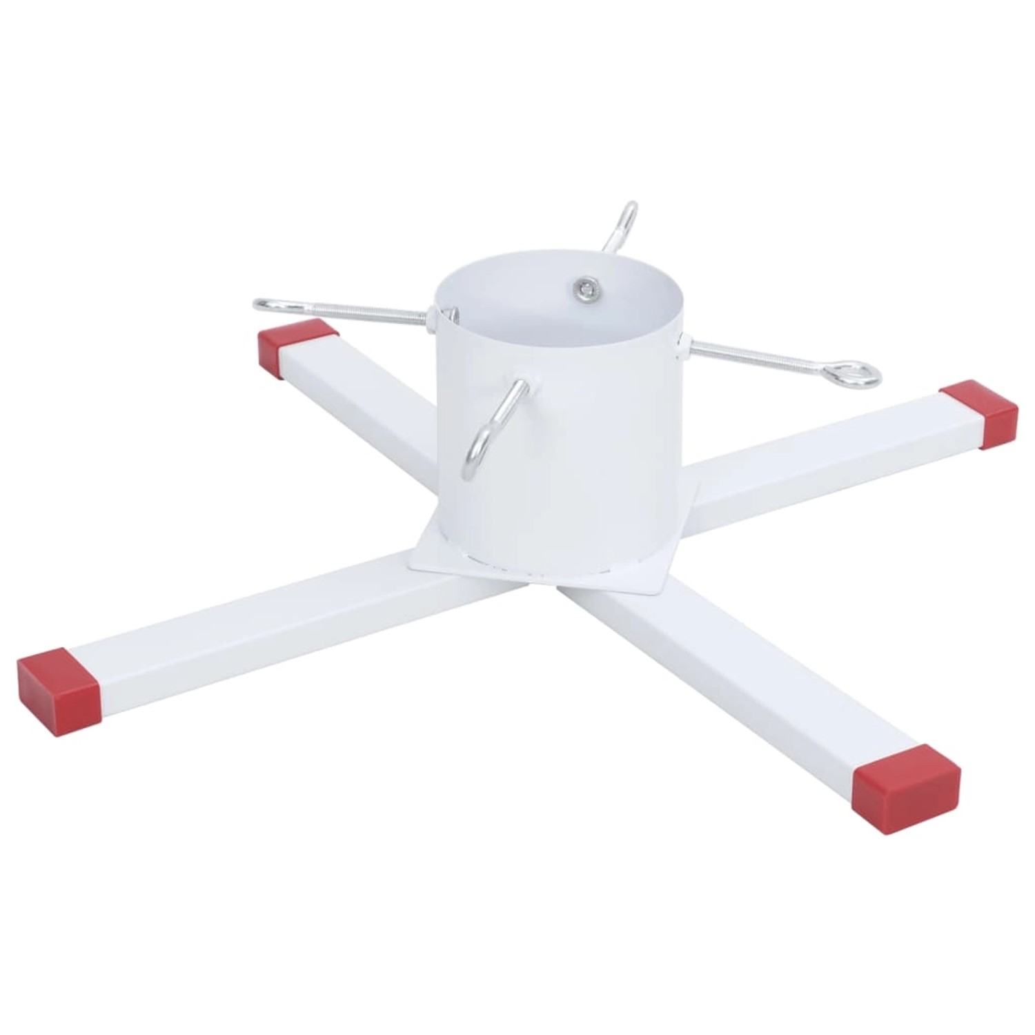 vidaXL Christbaumständer Weiß 61x61x15,5 cm 4018978