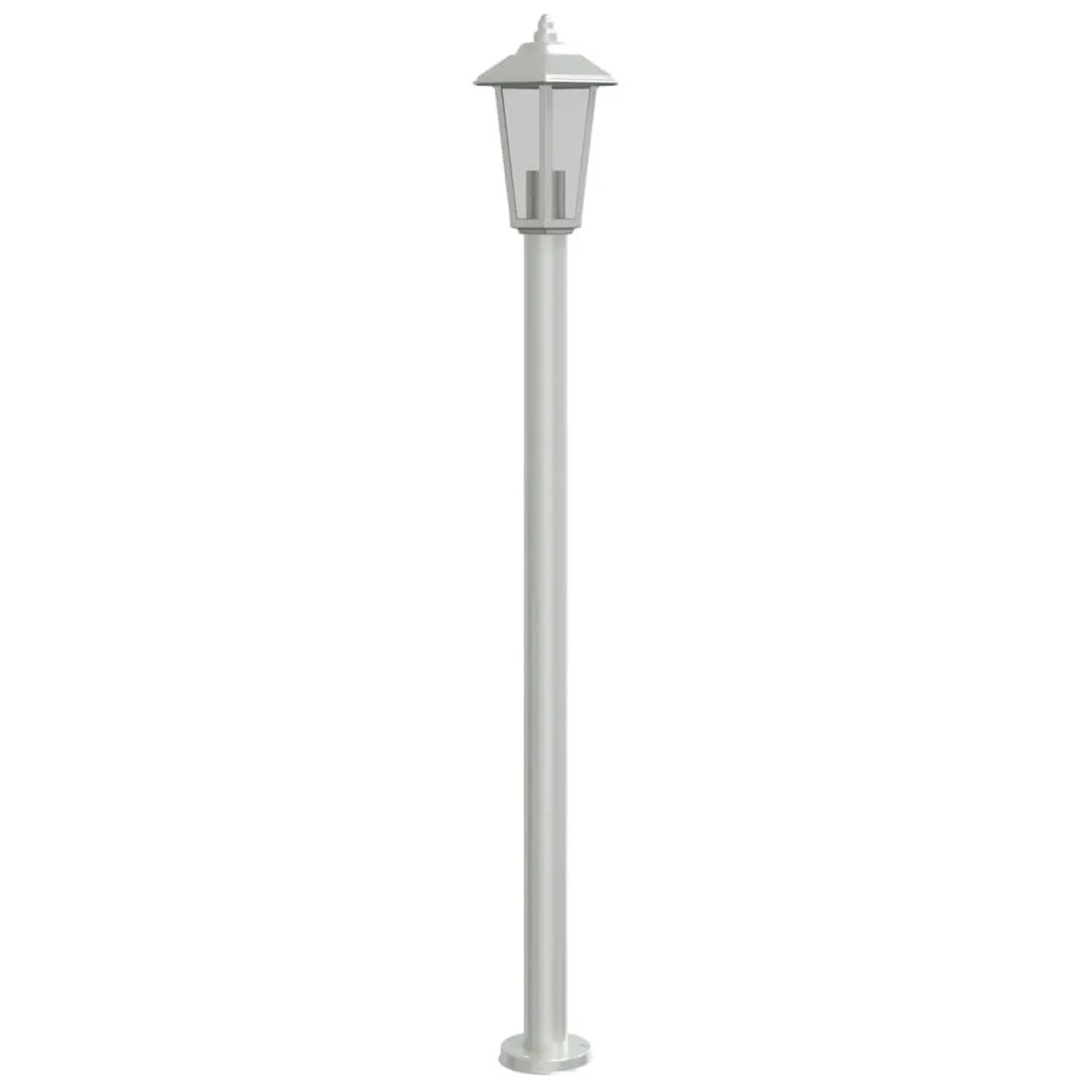 vidaXL Wegeleuchte Silbern 120 cm Edelstahl 4006383