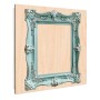 Banjado Schlüsselkasten mit Barockrahmen in Türkis, 30x30cm, 50 Haken.
