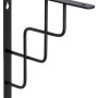 Schwarze OBI Konsole Roxy, 230x180 mm, für Regalböden und Möbelbau.