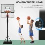HOMCOM Basketballständer, höhenverstellbar, mit spielenden Kindern. Ideal für Spiel & Spaß im Freien.