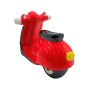 Dekohelden24 Sparfigur Führerschein Spardose Sparbüchse Spardose Rollerführerschein Sparschwein als Roller in Rot aus Keramik L/B/H 20 x 10 x 11 cm_3