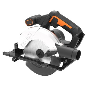 Worx Akku-Handkreissäge WX526.9 Solo, 165-mm-Sägeblatt, ideal für Holzbearbeitung.
