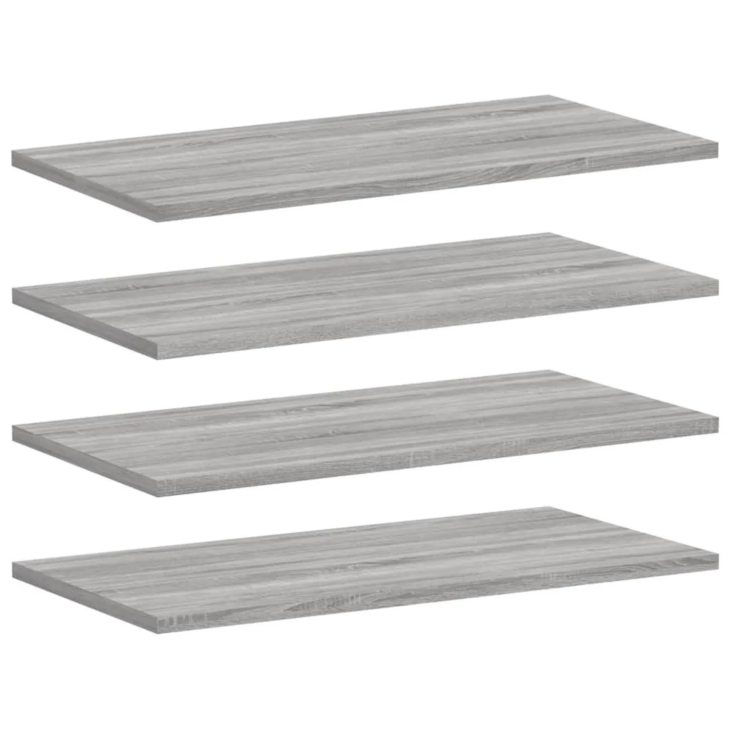 vidaXL Wandregale 4 Stk Grau Sonoma 60x30x1,5 cm Holzwerkstoff 838239