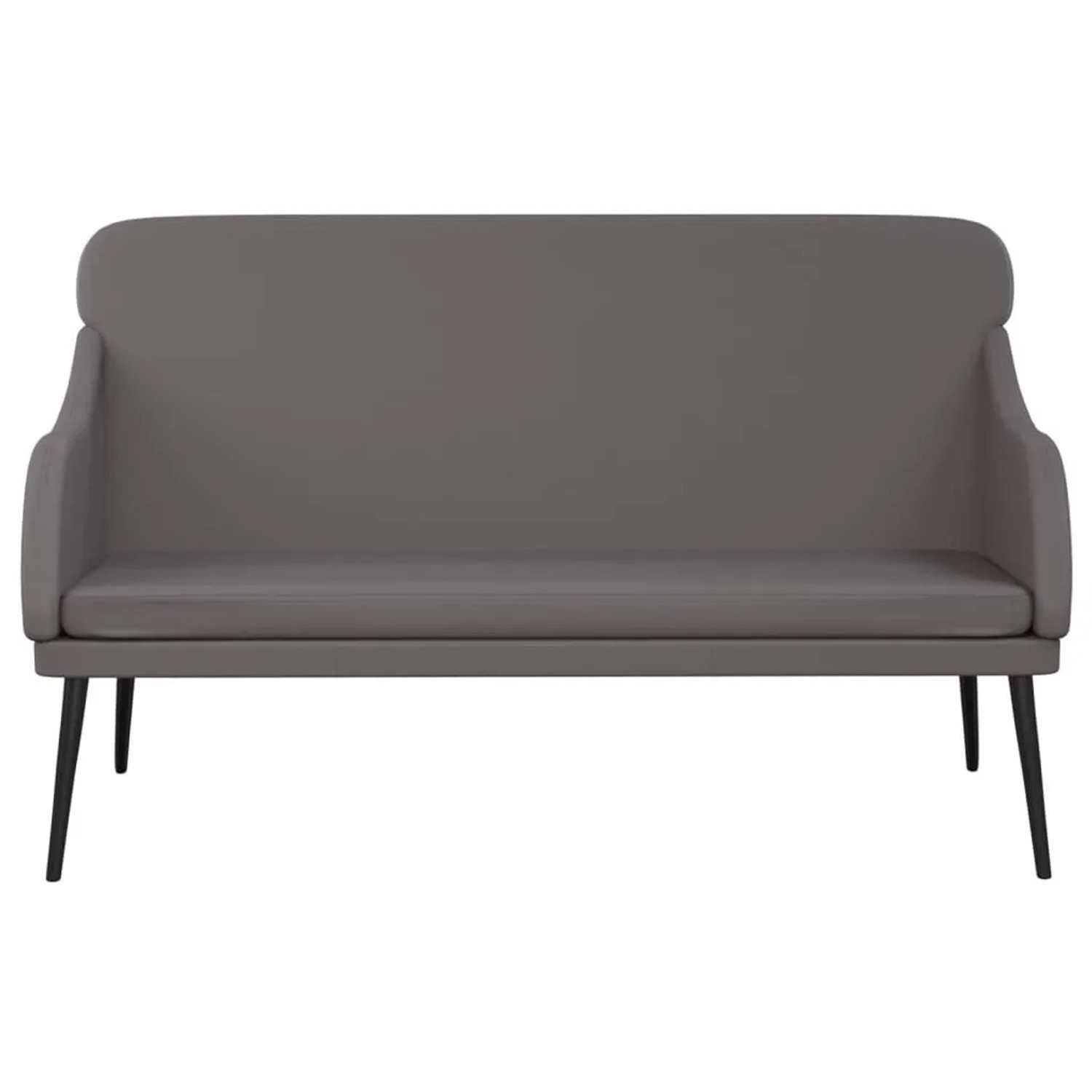 vidaXL Sitzbank Grau 110x76x80 cm Kunstleder 351433_3