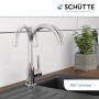 Schütte Spültischarmatur Cornwall, Niederdruck, Chrom, 360° drehbar.