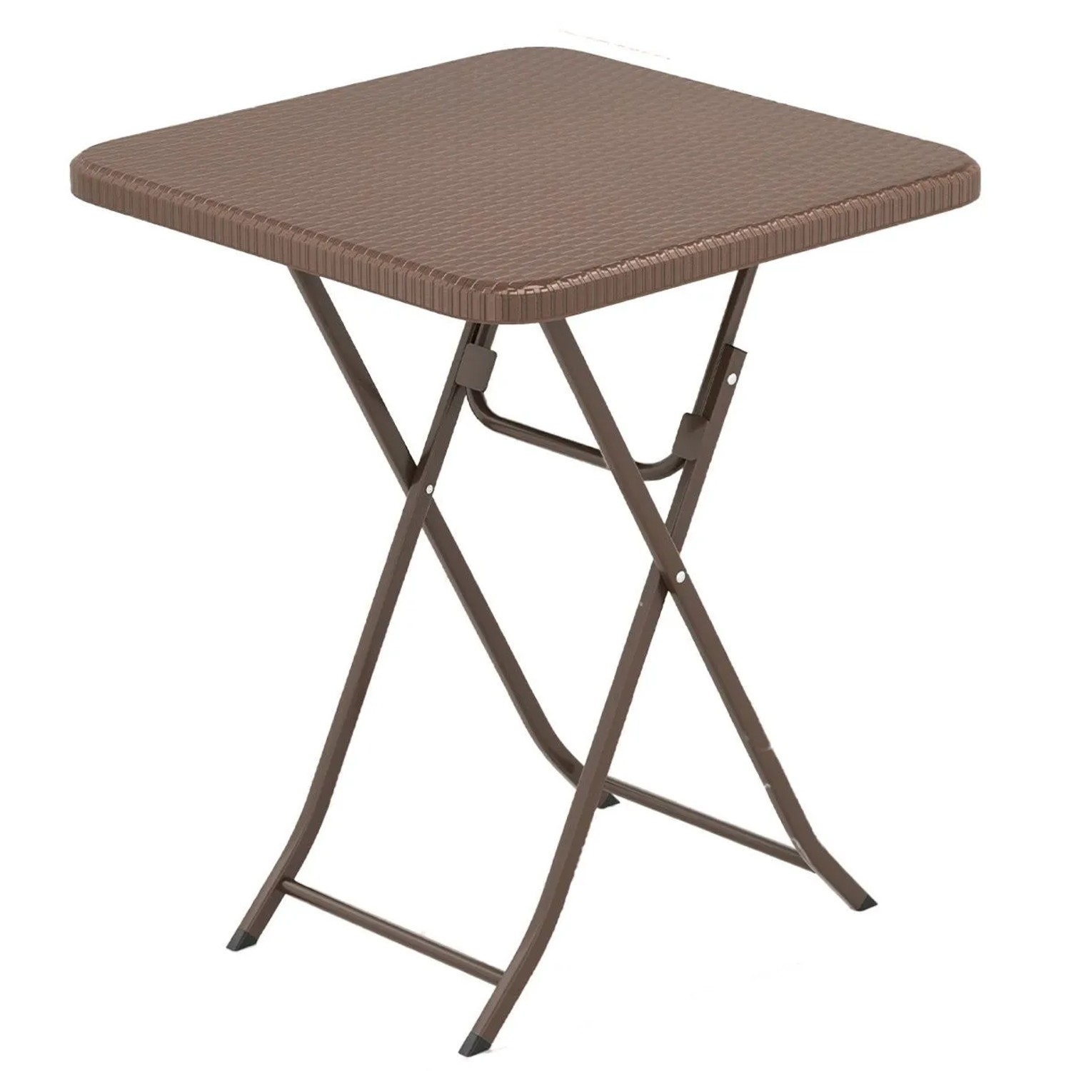 Costway Gartentisch in Rattan-Optik Klapptisch 60 x 60 x 72 cm