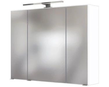 Türen 80 cm Held Verona Softclose Weiß mit Spiegelschrank