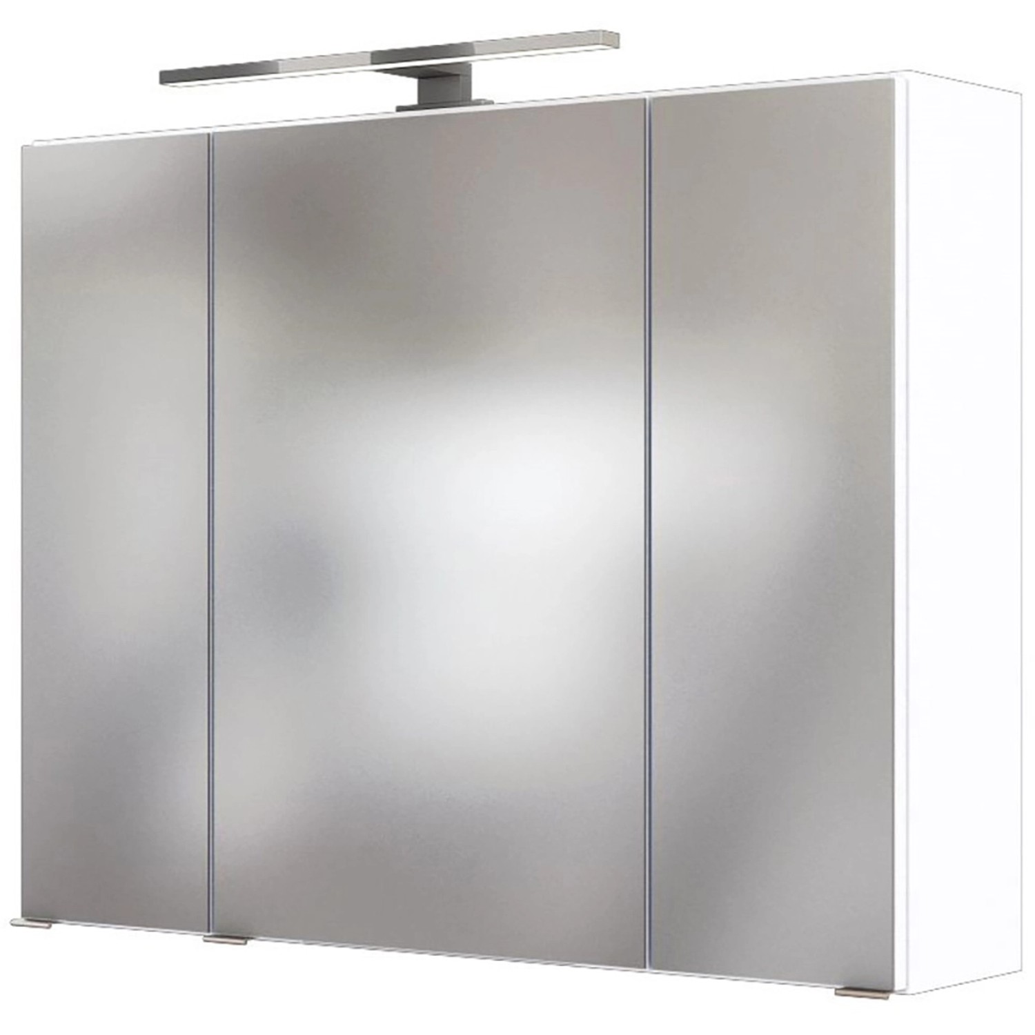 Held Spiegelschrank Verona Weiß 80 cm mit Softclose Türen