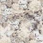 Vliestapete Trendwall 2 mit Blumenmuster in Grau, Beige und Creme.
