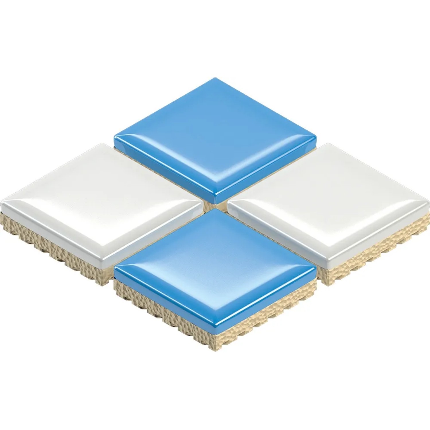 Bosch Expert Hard Keramikbohrer Hex-9, Ø 4 mm, für Fliesen: blaue und weiße Keramikfliesen.