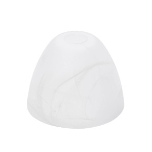Orion Lightstyle Ersatzglas Lampenschirm E14, Ø 132 mm, in Alabasteroptik. Milchig-diffuses Glas für warmes Licht.